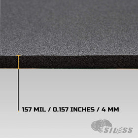 Siless adhesive backing peel demonstrating strong self-adhesion for panels