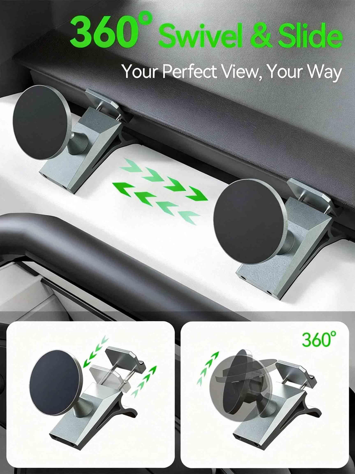 SiLiANK close-up of magnetic array demonstrating strong grip for safe driving