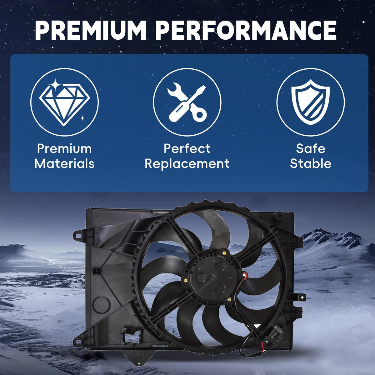 Silscvtt blade profile detail for steady airflow and quieter operation