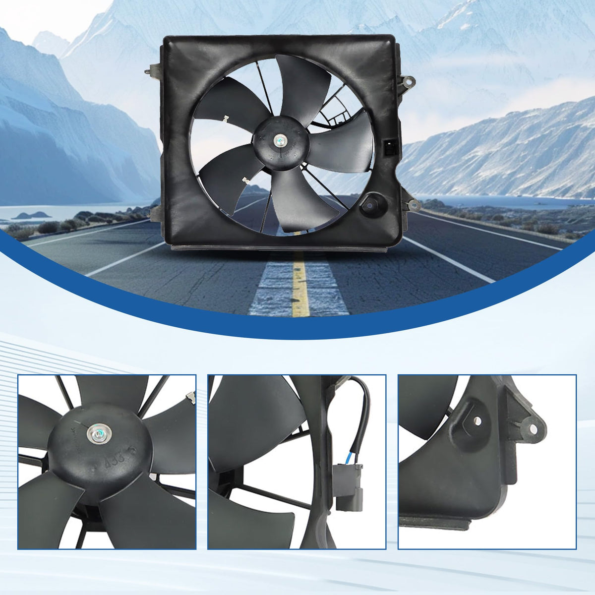Silscvtt close-up of fan blades highlighting balance and quiet operation benefits