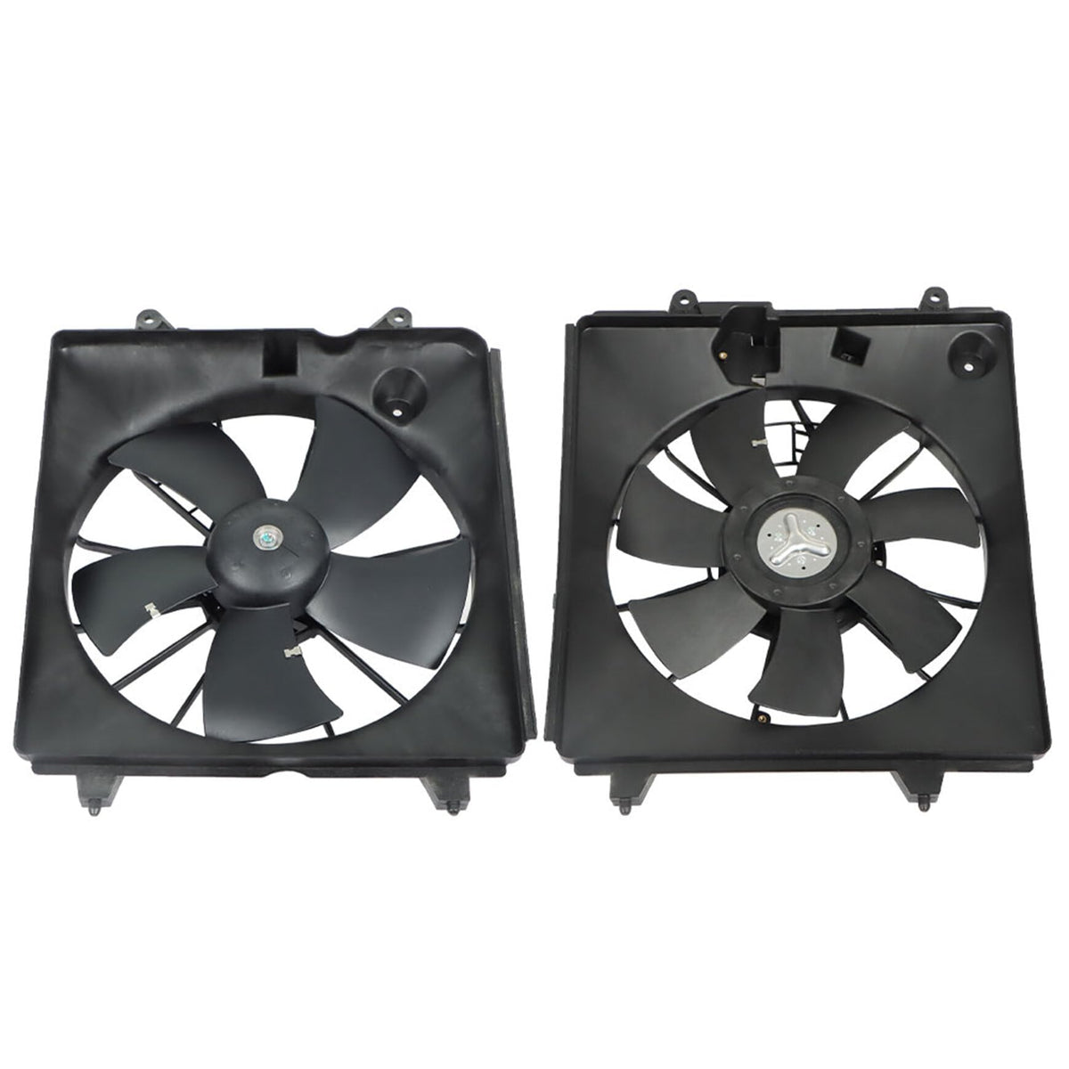 Silscvtt front view of radiator fan assembly showing fit and airflow benefits