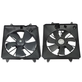 Silscvtt front view of radiator fan assembly showing fit and airflow benefits
