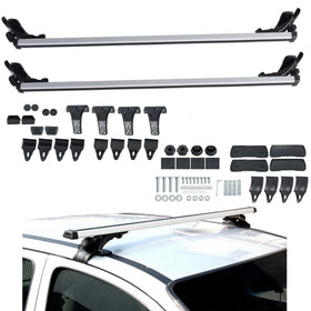 Silscvtt full rack on sedan showing secure rooftop cargo carry benefit