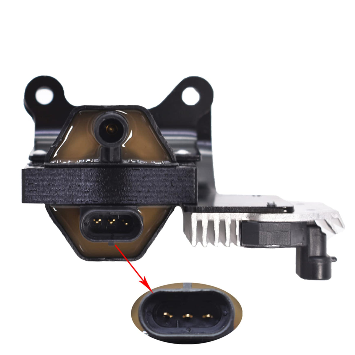 Silscvtt ignition coil installed in engine bay demonstrating easy replacement