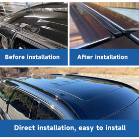Silscvtt molded strip installed on Corolla side reduces wind noise