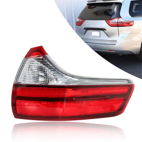 Silscvtt right tail light front view showing red lens and OEM fit benefits
