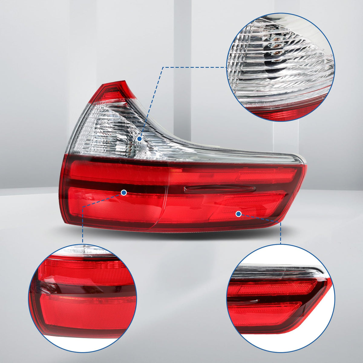 Silscvtt passenger-side tail light installed on Toyota Sienna restoring visibility