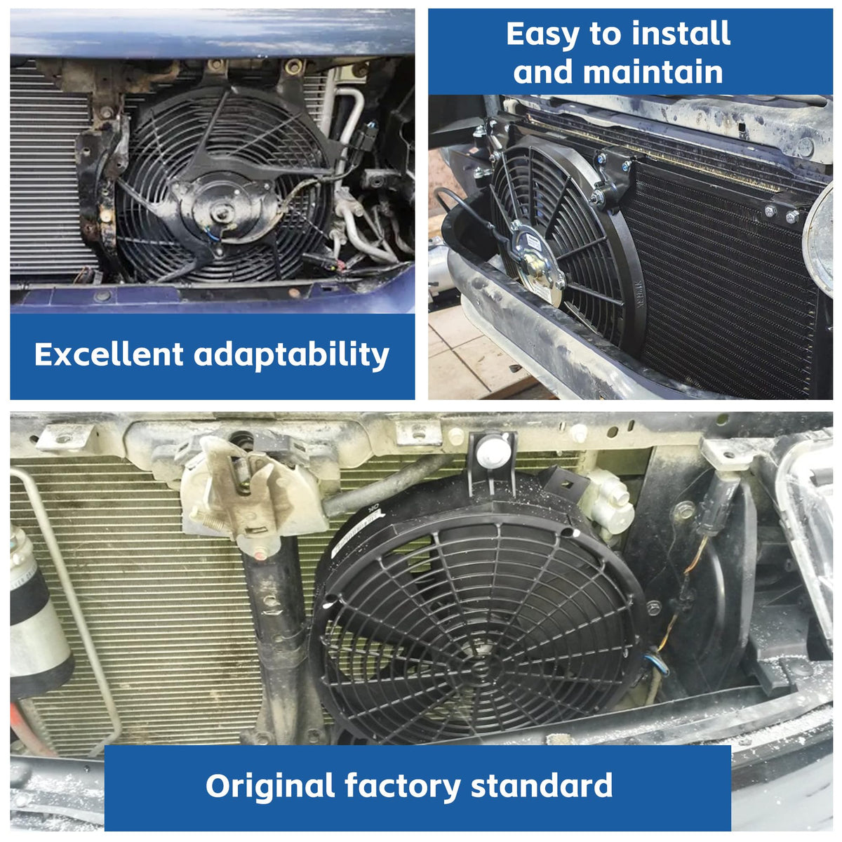 Silscvtt fan assembly next to ruler showing dimensions and fitment assurance benefit