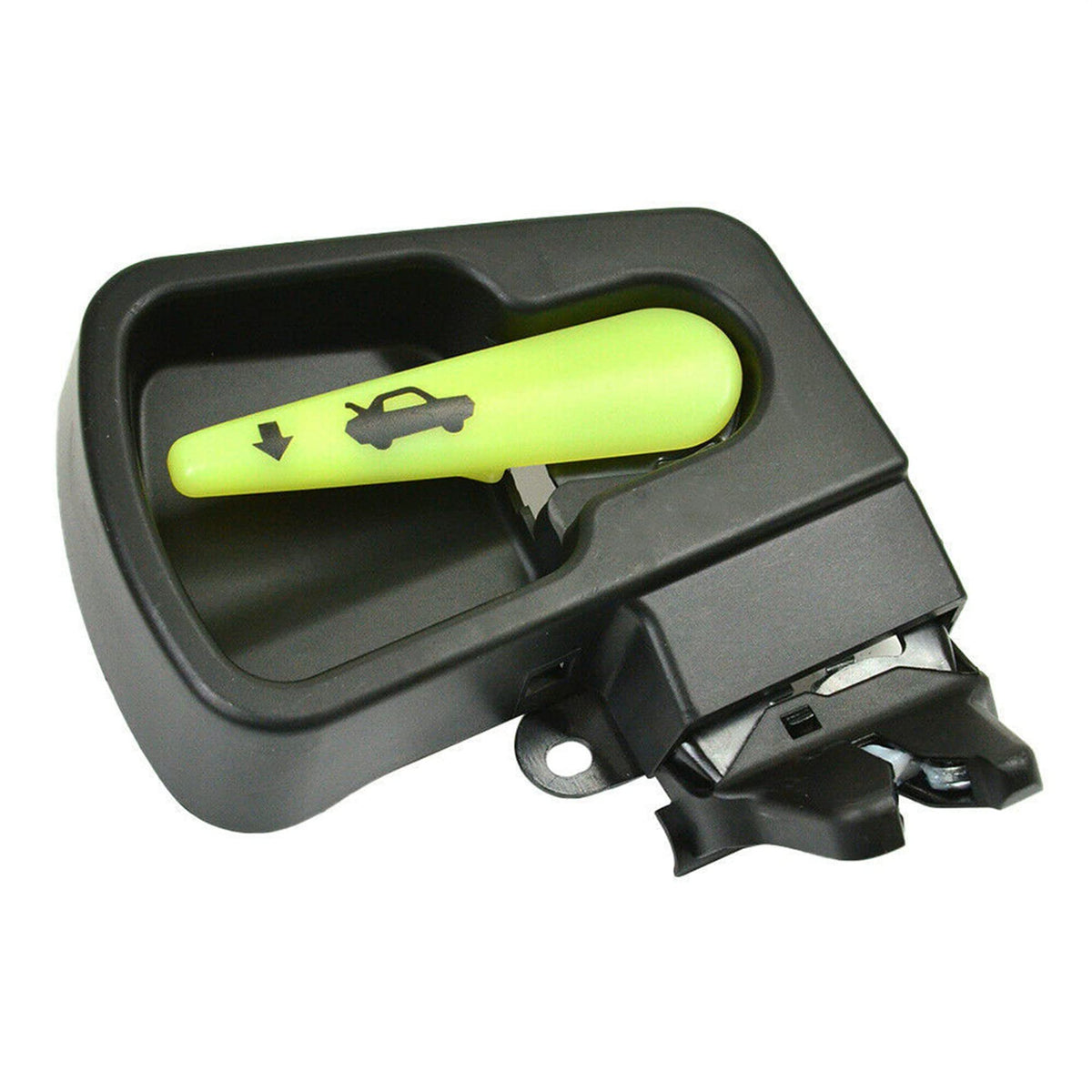 Silscvtt front view of trunk latch showing exact fit and benefit secure closure