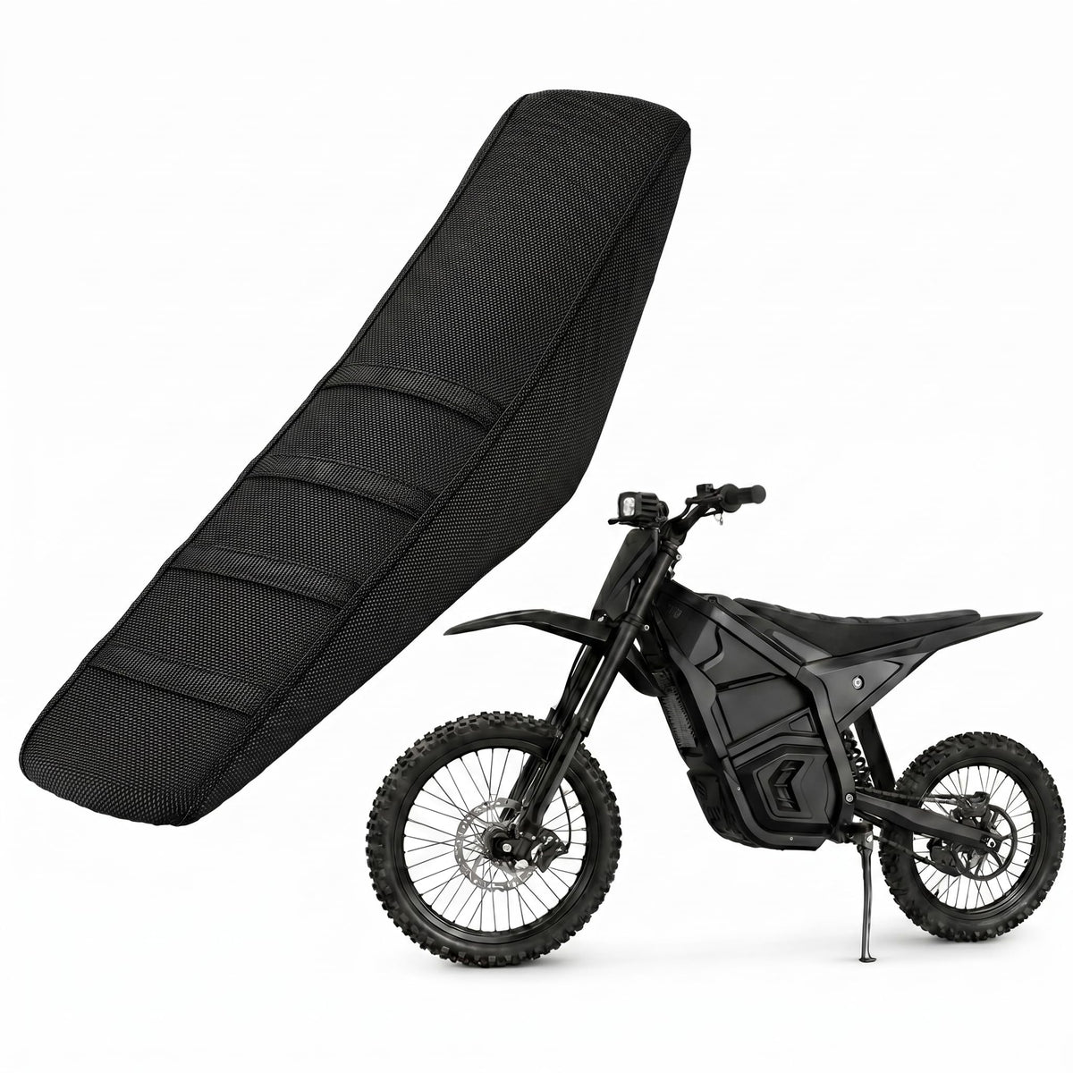 Silutrcn front view of seat cover showing fit and protection benefit