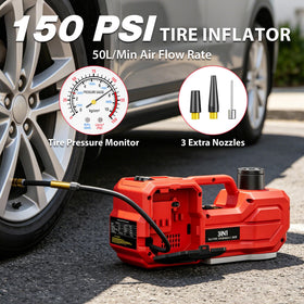 SILVEL LED work light illuminating roadside scene for safer night repairs
