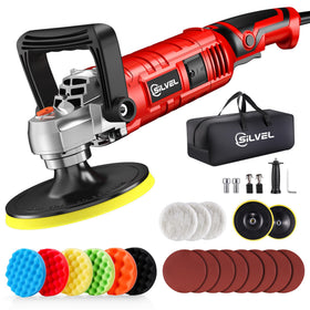 SILVEL polisher front view showing controls and ergonomic grip for comfortable polishing