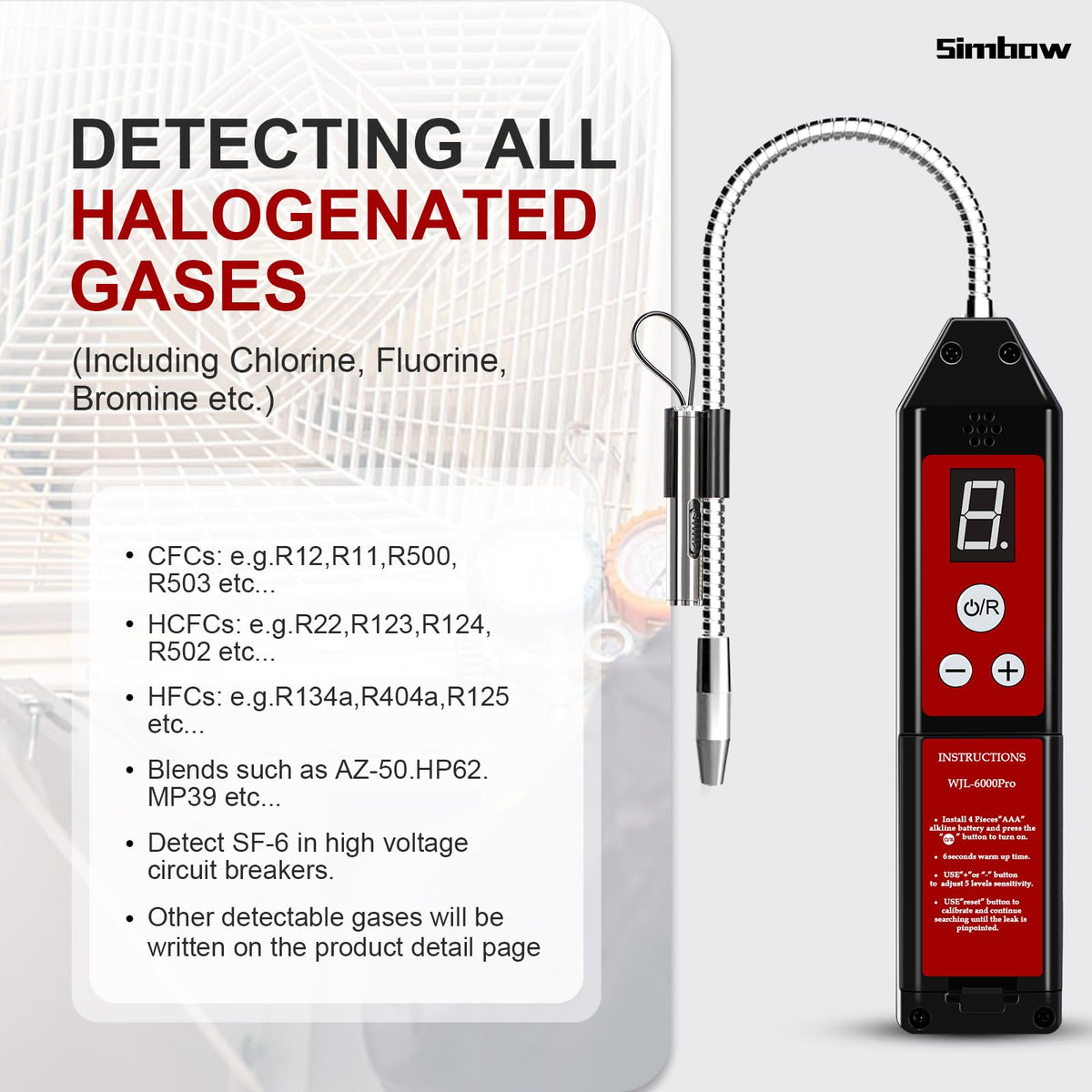 Simbow label and ports detail for easy calibration and charging benefits
