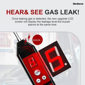 Simbow clear LCD display showing intensity and sensitivity readings for fast diagnosis