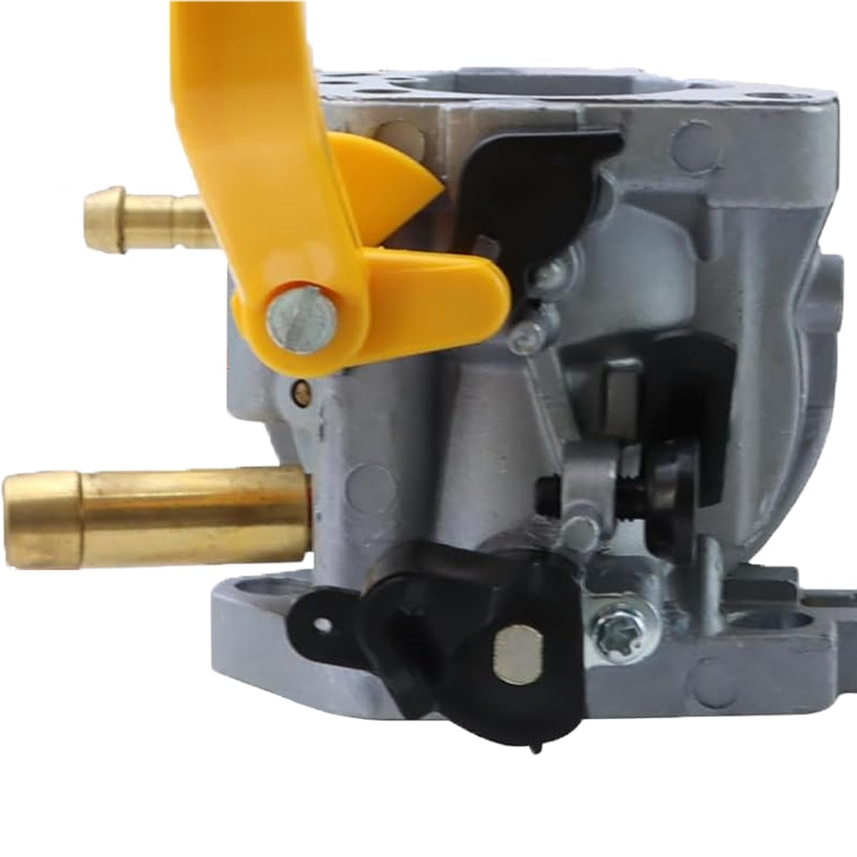 Simkfosh carburetor spark plug and fuel filter closeup illustrating supplied maintenance parts