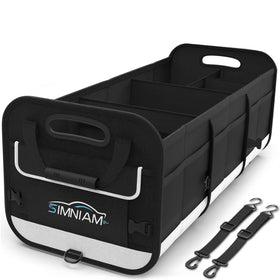 Simniam front view showing full organizer and secure compartments for tidy storage