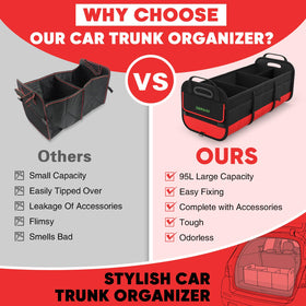 Simniam retractable straps and hooks showing secure trunk attachment