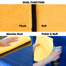 Simple Houseware close-up plush fibers demonstrating high absorbency and softness