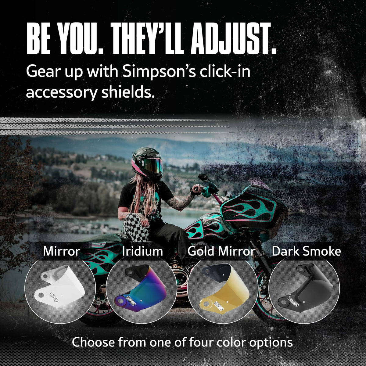 SIMPSON close-up of gold mirror finish highlighting durable reflective coating