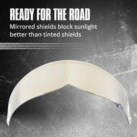 SIMPSON view showing compatibility with helmet internal sunshield and convenience