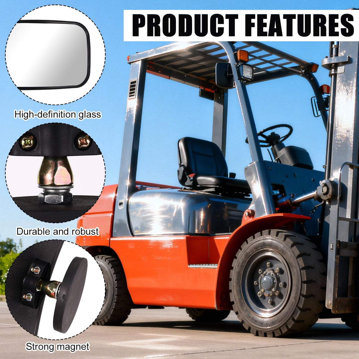Sinbana side angle showing 360-degree swivel for easy angle adjustment and improved visibility