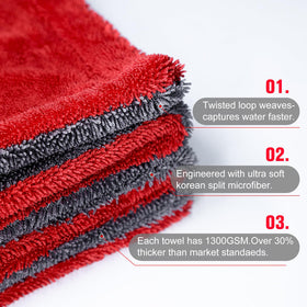 Singrune towels neatly folded in a vehicle trunk highlighting compact storage convenience