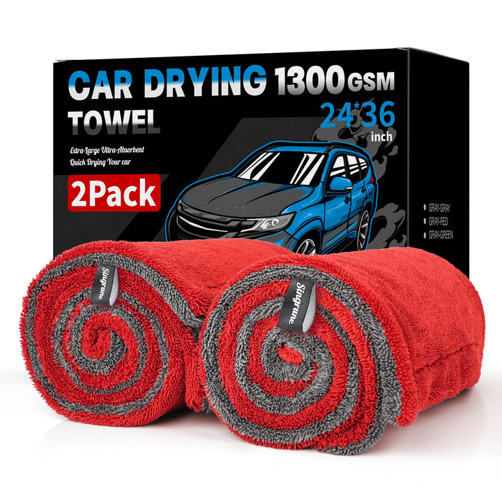 Singrune 2-pack front packaging showing towel pair and color contrast for quick identification