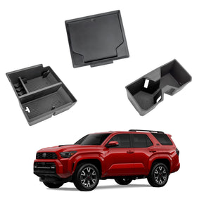 Sinminou front view of center console organizer showing neat storage benefit