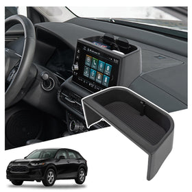 Sinminou front view of dashboard tray showing neat storage and accessibility