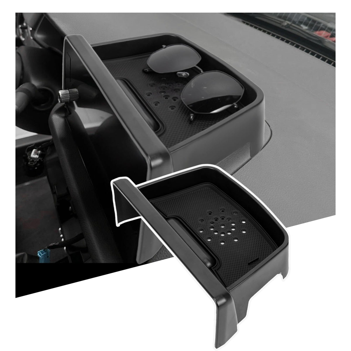 Sinminou front view showing tray fit and added storage benefit