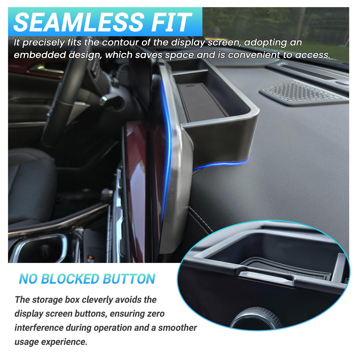 Sinminou installed in a Chevy Traverse showing added hidden storage