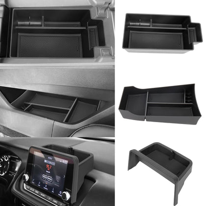Sinminou front view of 3-piece console set showing neat organization benefit