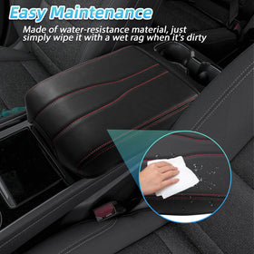 Sinminou armrest in use with hand resting for increased comfort