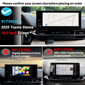 Sinminou installed behind 12.3-inch screen keeping items accessible