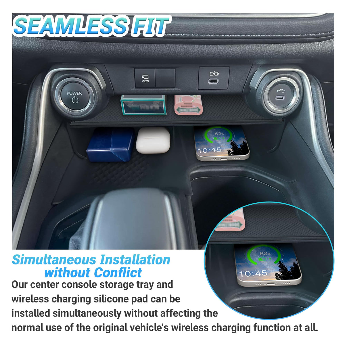 Sinminou installed in Grand Highlander demonstrating organized console