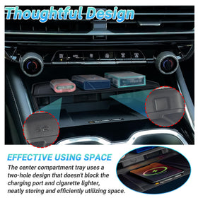 Sinminou tray installed in 2025 Chevy Traverse demonstrating tidy organization