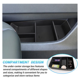 Sinminou organizer installed in a Chevy Traverse console for tidy organization