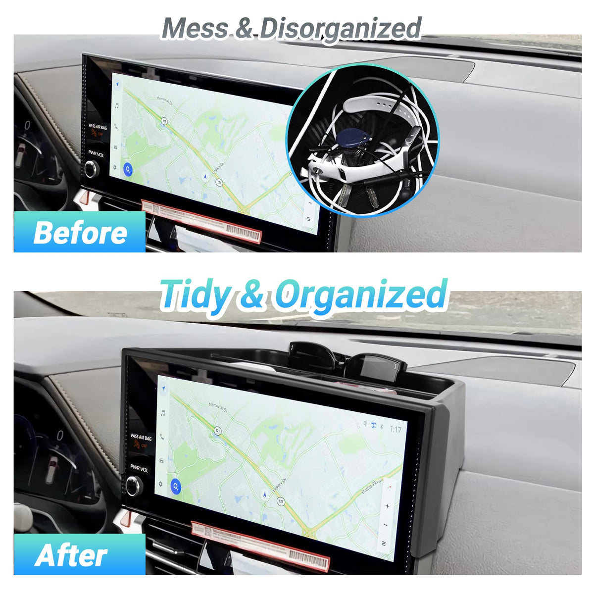 Sinminou side profile fitment matching Toyota Sienna dash lines