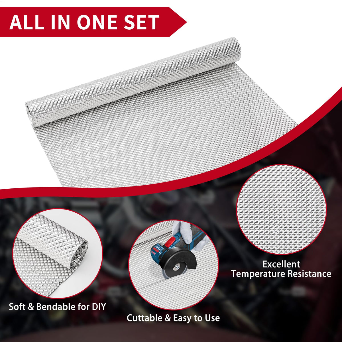 SINNSIDELIN kit contents with 20 stainless metal ties for fast secure attachment