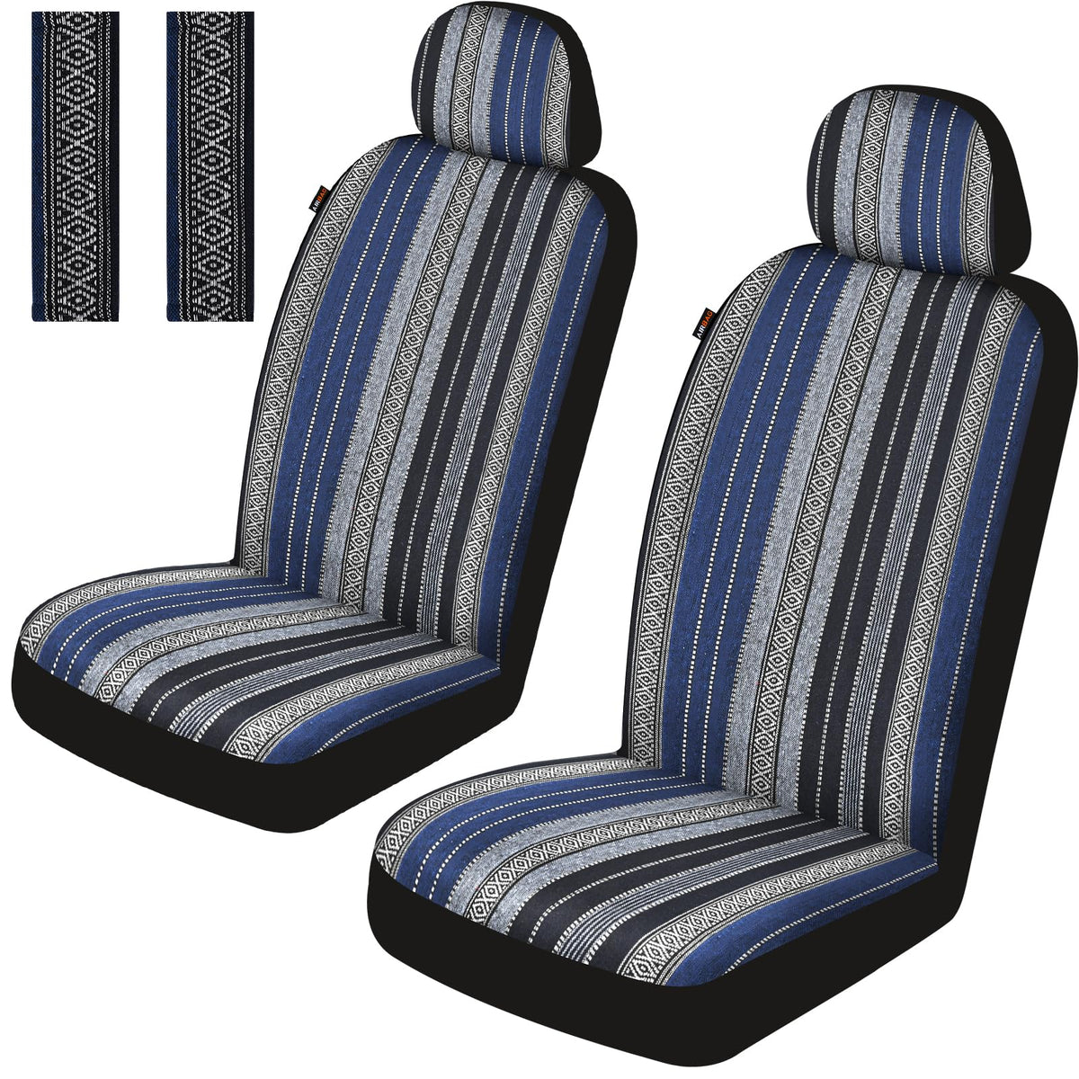 Sino Salected packaging showing full 6-piece front seat cover kit protects seats