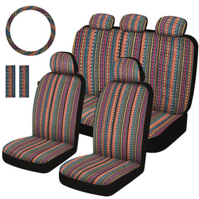 Sino Salected front seat cover showing vibrant Baja design and durable protection
