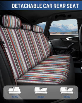 Sino Salected installed front seat cover showing refreshed interior and protective benefit
