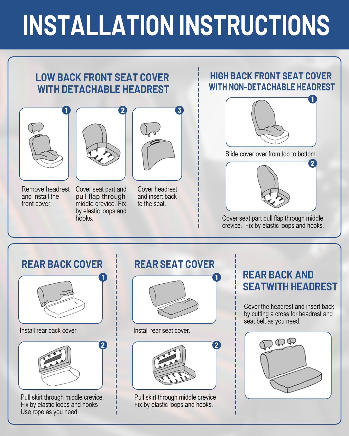 Sino Salected seatbelt cover with child seat area protecting belts and reducing dirt