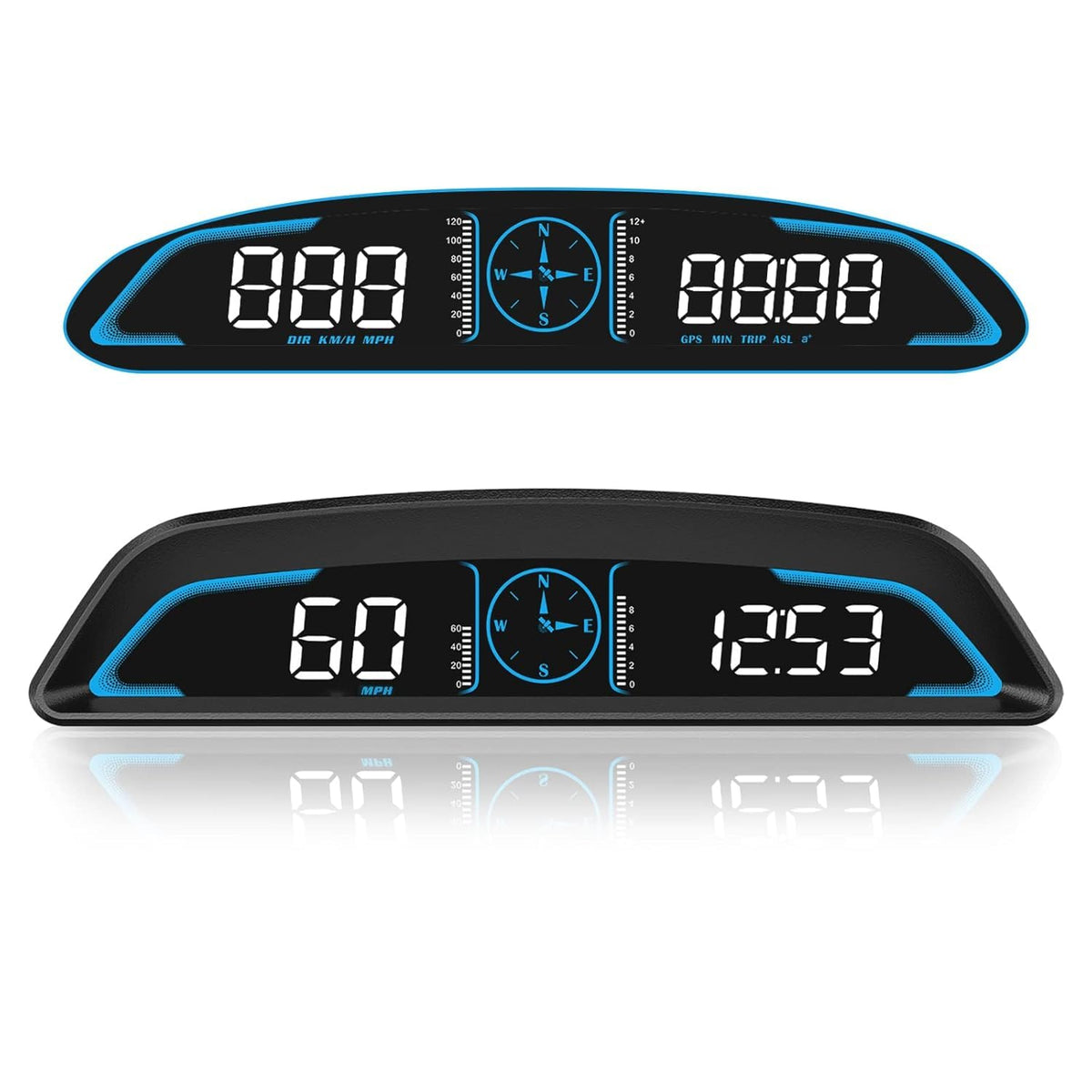SinoTrack front display showing speed and trip data for quick glances