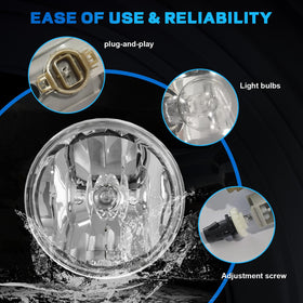 SINYATO INDUST fog lights installed on vehicle front improving wet‑weather visibility