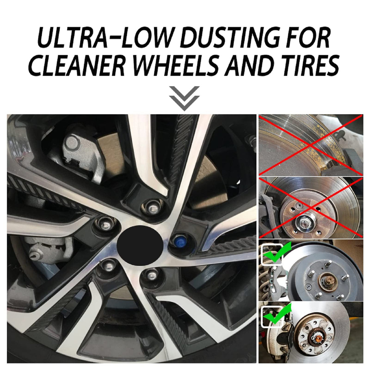 SIPAUTEC on vehicle lifestyle shot showing cleaner wheels and quiet stops