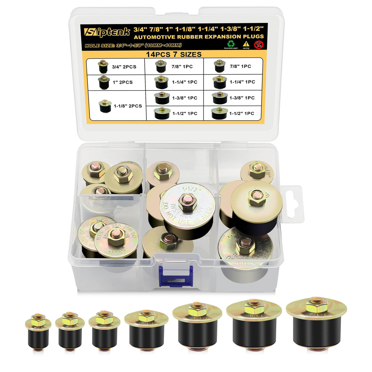 Siptenk front packaging showing full 14-piece kit and benefits
