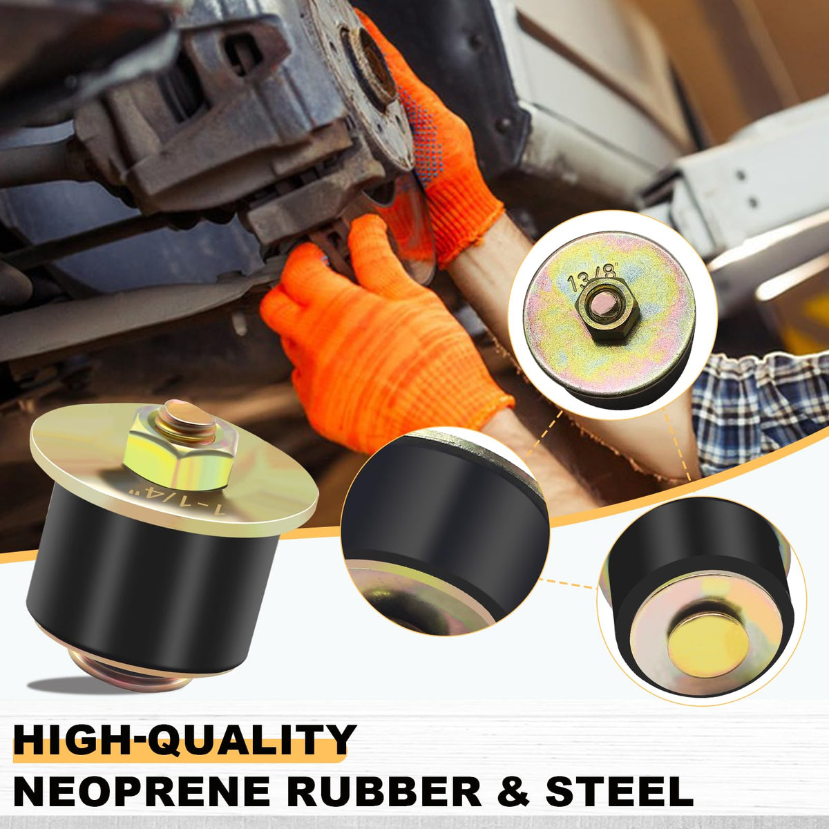 Siptenk steel components and bolt assembly demonstrating durable strength