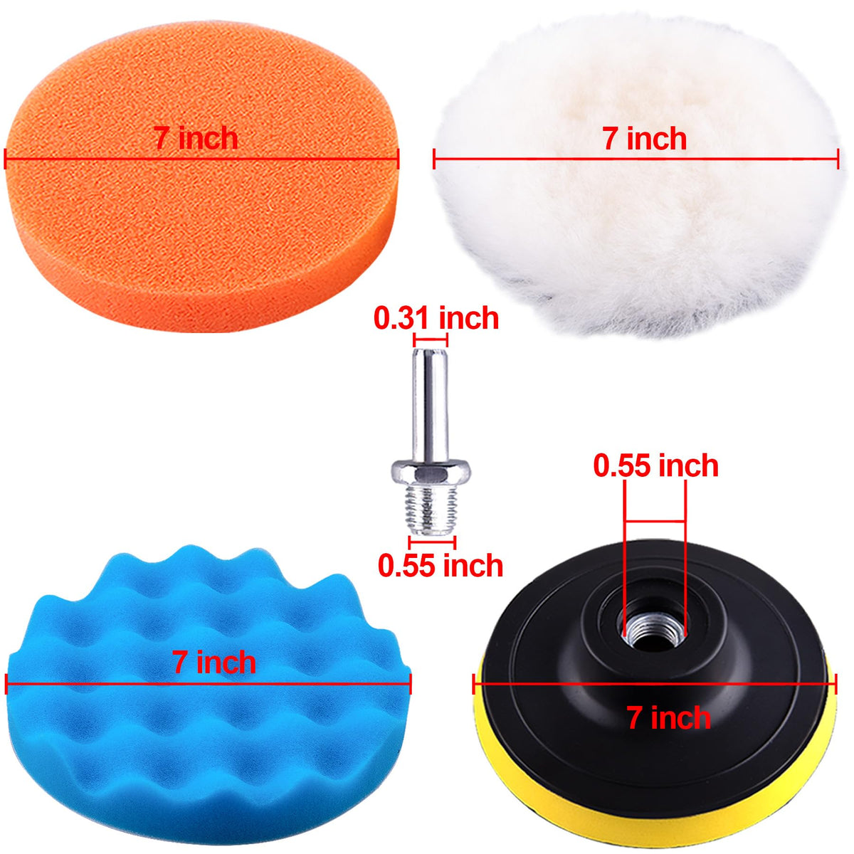 SIQUK microfiber and waxer bonnets demonstrating dust pickup and smooth finish