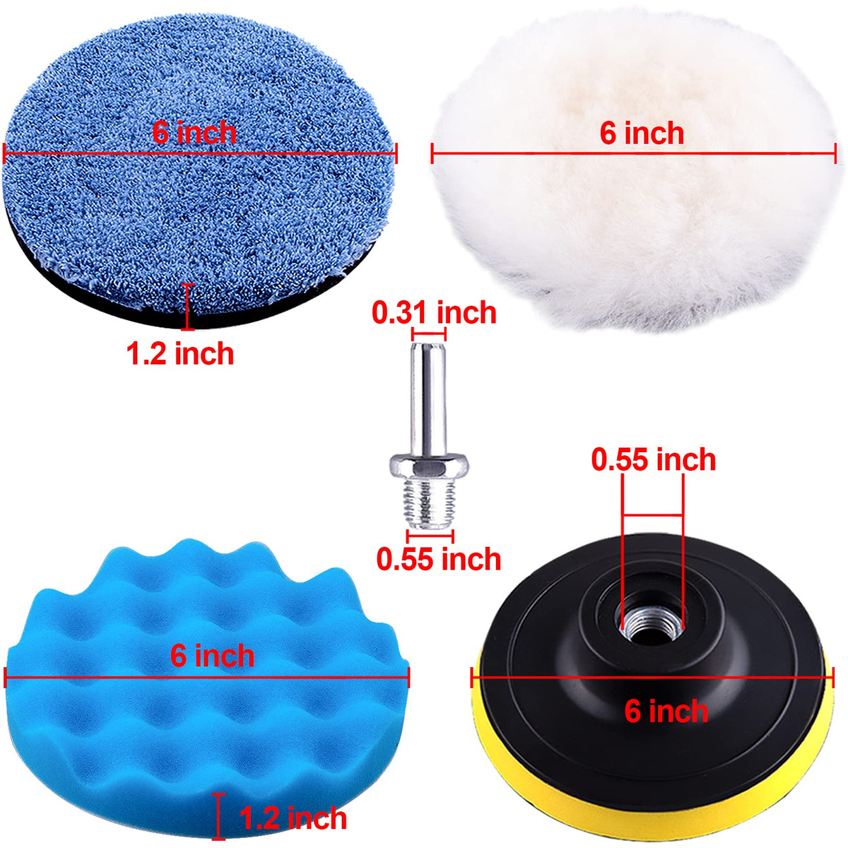 SIQUK microfiber finishing pad close view for streak-free removal benefit